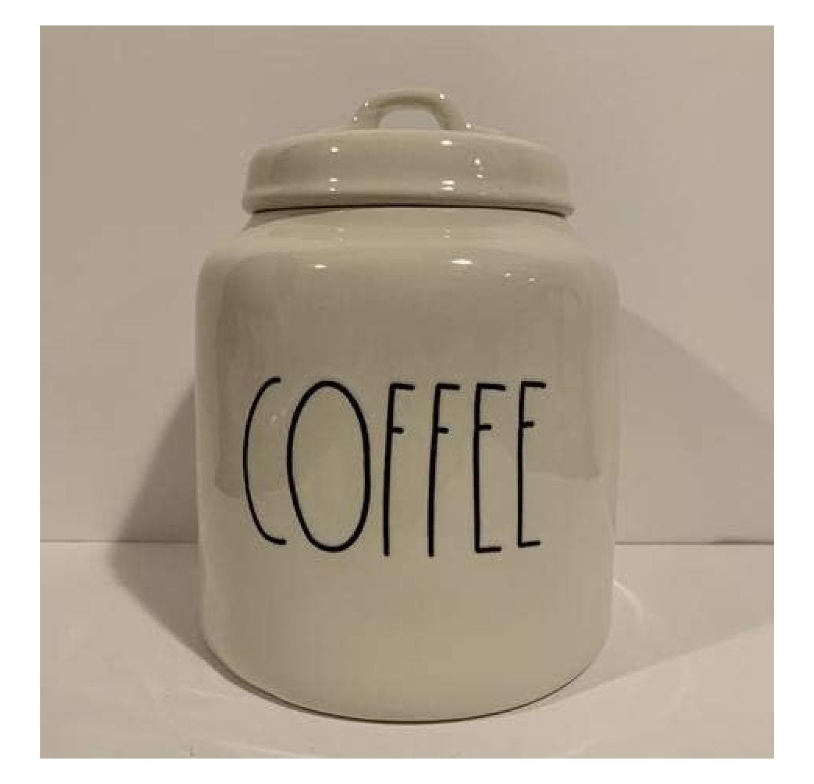 Rae Dunn COFFEE Canister - ceramic - dishwasher safe - very rare