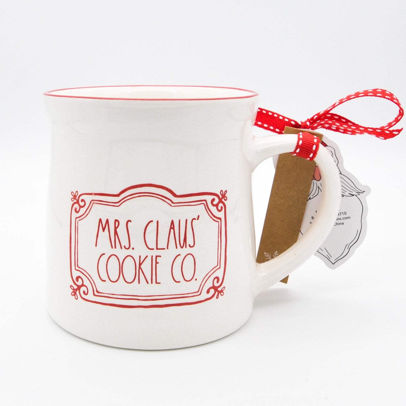 Rae Dunn Christmas Mug, Mrs. Claus Cookie Co. 20oz Ceramic Hot Cocoa ...