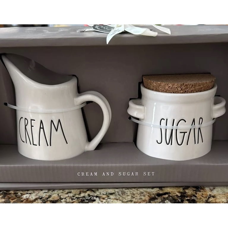 Rae Dunn レイダン　カトラリーセット　白　ワンセット　アメリカ雑貨　レア Rae Dunn Cream and Sugar Ceramic Set - Walmart.com
