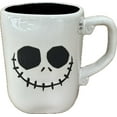 thumbnail image 1 of Rae Dunn Disney Jack Skellington Ceramic Coffee Mug - White with Jack & Smiley Face, 1 of 6