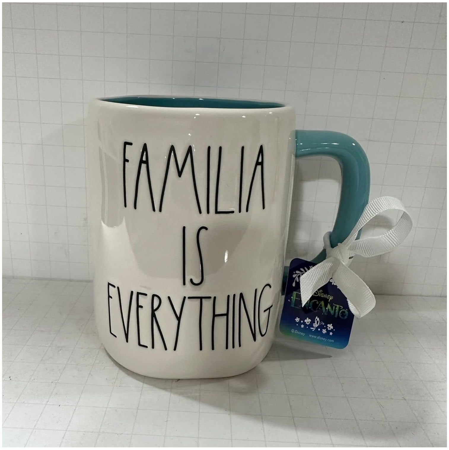Rae Dunn FAMILIA IS EVERYTHING Mug ENCANTO Ceramic DOUBLE SIDED