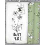 Rae Dunn Fresh Kitchen Towel, Oven Mitt & Potholder Kitchen Set,4 Piece, Gray