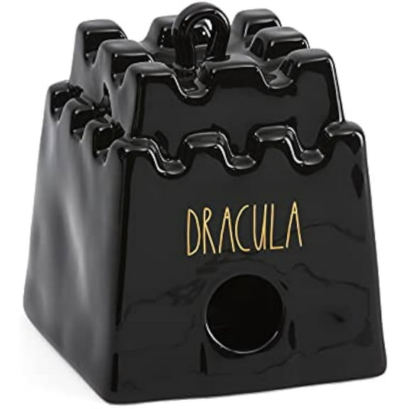 Rae Dunn Halloween Ceramic Dracula Sand Castle Birdhouse