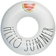 thumbnail image 1 of Rae Dunn: Hello Summer - 48" Ring Float - CocoNut Float, Inflatable Jumbo Water Ring, Durable, Anti-Leak, Ages 8+, 1 of 7