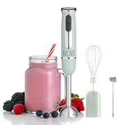 Rae Dunn Immersion Hand Blender with Egg Whisk and Milk Frother Attachments
