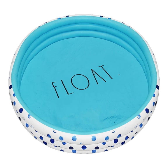 Rae Dunn Indigo Polka Dot Inflatable Mini Pool - Float 38012C