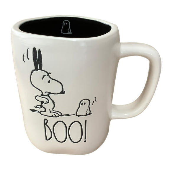 Rae Dunn Peanuts Halloween Ceramic Coffee Mug - White - Spooky Season
