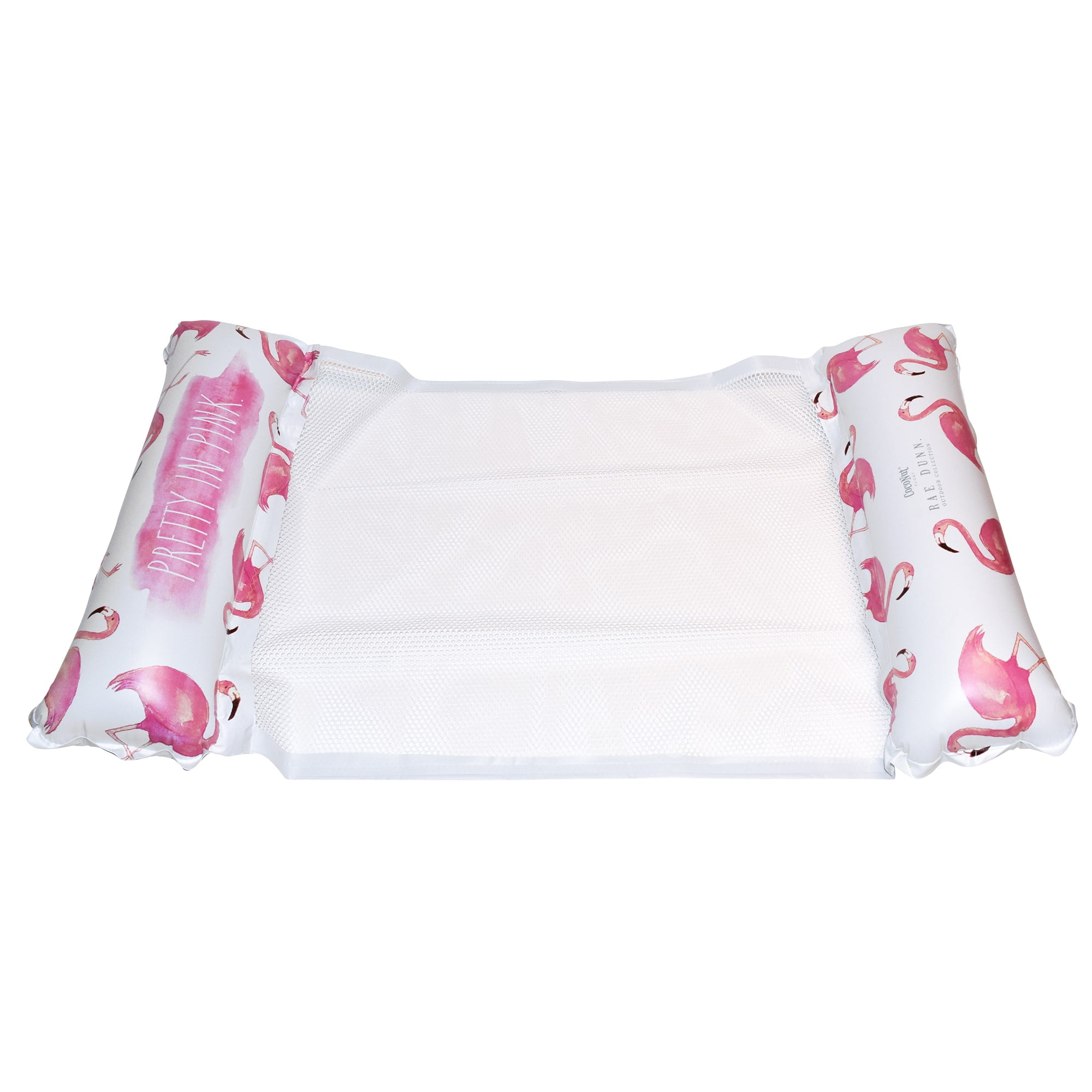 Rae Dunn Pretty In Pink Hammock Pool Lounger Flamingo 54 x28