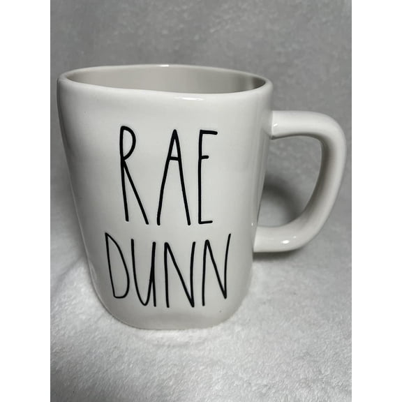 Rae Dunn RAE DUNN Mug in Ivory with Black LL lettering Signature and Heart on the reverse side