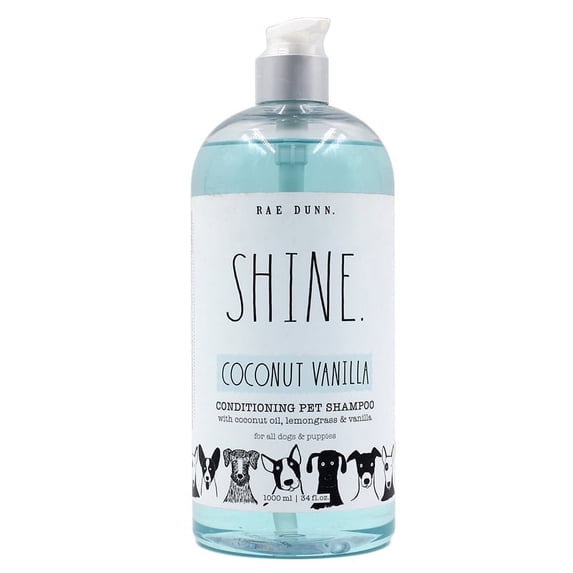 Rae Dunn "SHINE." Conditioning Pet Shampoo – Nourishing & Gentle for Soft, Shiny Coat