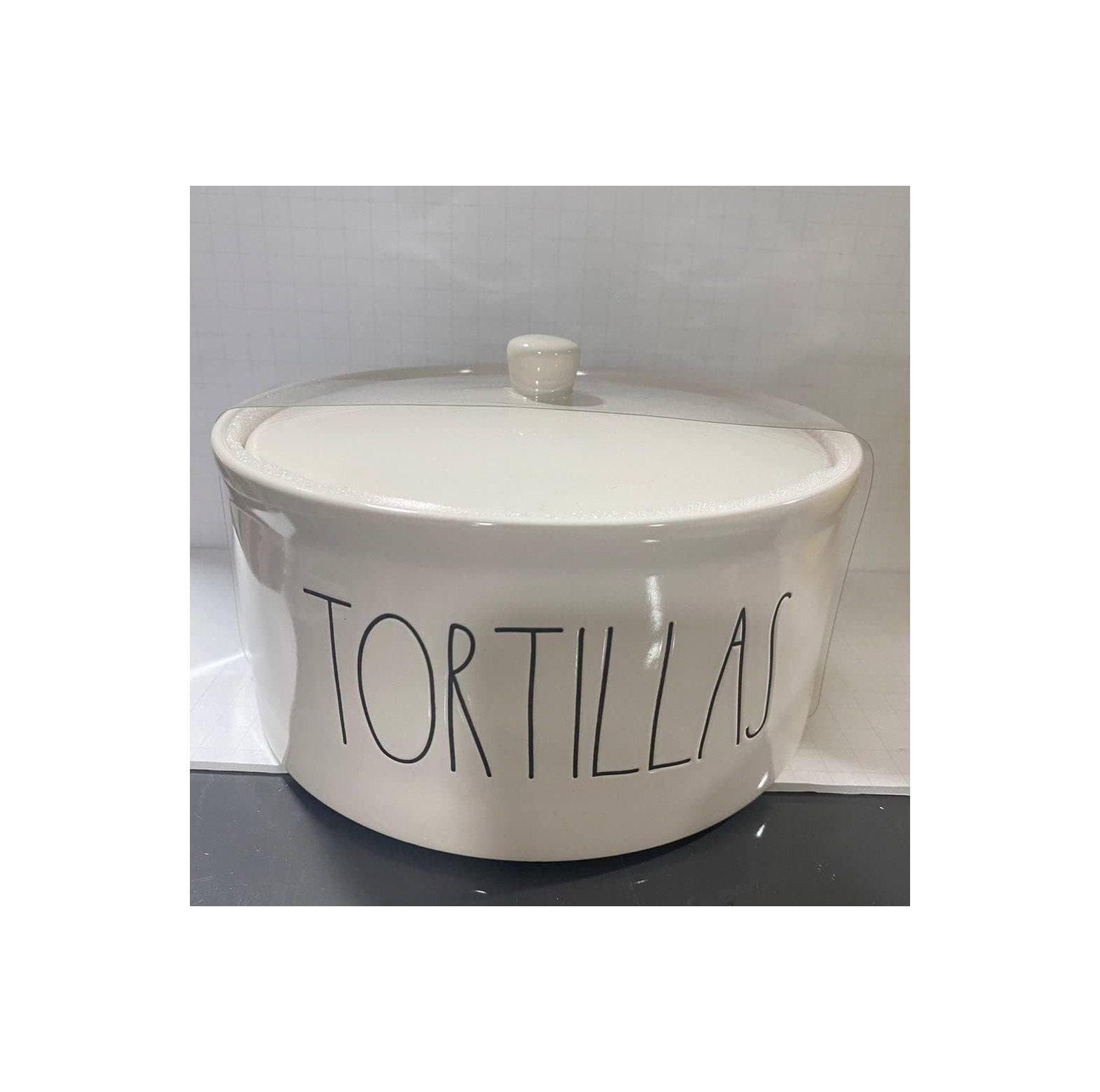 Rae Dunn TORTILLAS Warmer Ceramic Dishwasher and Microwave safe 8