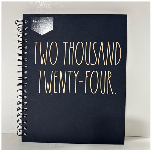 Rae Dunn TWO THOUSAND TWENTY FOUR 2025 Planner Calender 17 MONTH