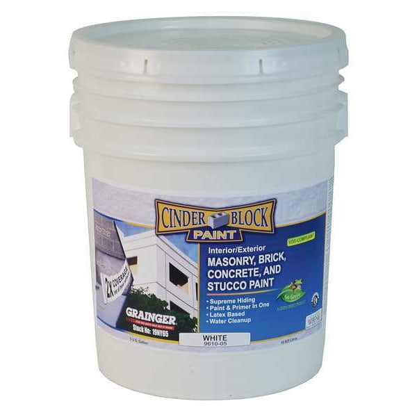 Rae Exterior Paint,White,5 gal. 9610-05