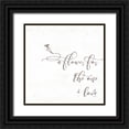 thumbnail image 1 of Rae, Maria 15x15 Black Ornate Wood Framed with Double Matting Museum Art Print Titled - A Flower for the One I Love, 1 of 4
