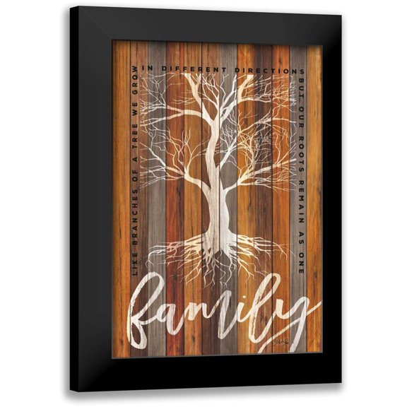 Rae, Marla 11x14 Black Modern Framed Museum Art Print Titled - Family Roots