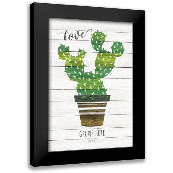 Rae, Marla 11x14 Black Modern Framed Museum Art Print Titled - Love Grows Here