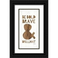 thumbnail image 1 of Rae, Marla 11x18 Black Ornate Wood Framed with Double Matting Museum Art Print Titled - Be Bold, 1 of 4