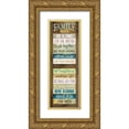 thumbnail image 1 of Rae, Marla 11x24 Gold Ornate Wood Framed with Double Matting Museum Art Print Titled - Family Rules, 1 of 4