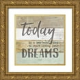 thumbnail image 1 of Rae, Marla 12x12 Gold Ornate Wood Framed with Double Matting Museum Art Print Titled - Live Your Dreams, 1 of 4
