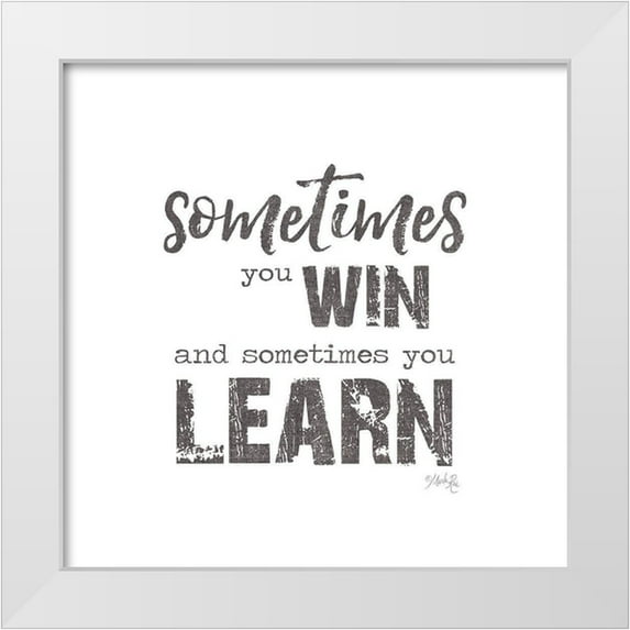 Rae, Marla 12x12 White Modern Wood Framed Museum Art Print Titled - Sometimes You Win