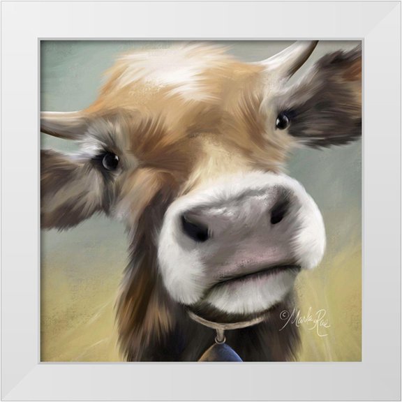 Rae, Marla 12x12 White Modern Wood Framed Museum Art Print Titled - Up Close Moomoo