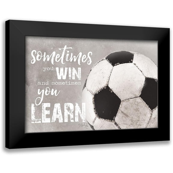 Rae, Marla 14x11 Black Modern Framed Museum Art Print Titled - Soccer -Sometimes You Win