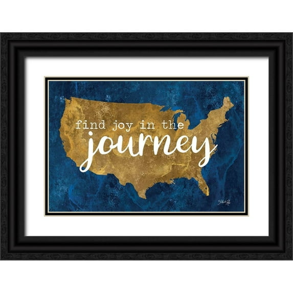 Rae, Marla 14x11 Black Ornate Wood Framed with Double Matting Museum Art Print Titled - Find Joy in the Journey