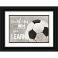 thumbnail image 1 of Rae, Marla 14x11 Black Ornate Wood Framed with Double Matting Museum Art Print Titled - Soccer -Sometimes You Win, 1 of 4