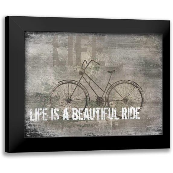 Rae, Marla 14x12 Black Modern Framed Museum Art Print Titled - Life is a Beautiful Ride