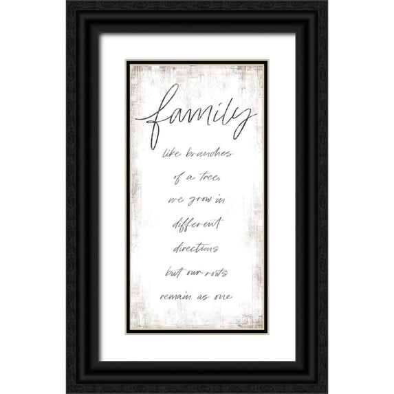 Rae, Marla 14x24 Black Ornate Wood Framed with Double Matting Museum Art Print Titled - Family - Like Branches of a Tree