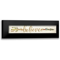 Rae, Marla 14x6 Black Modern Framed Museum Art Print Titled - Believe Arrow