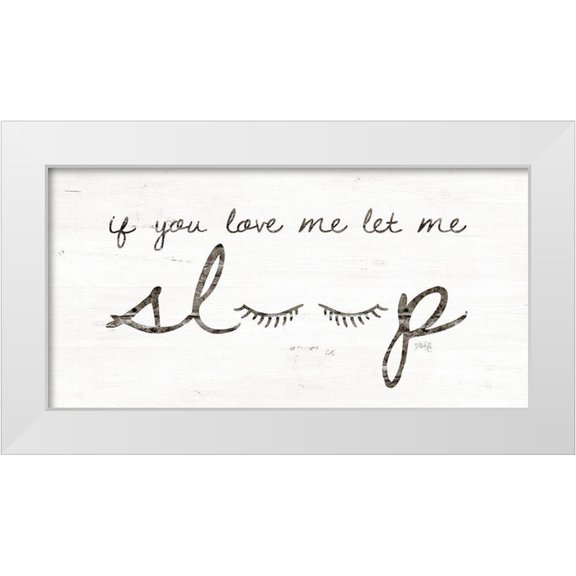 Rae, Marla 14x9 White Modern Wood Framed Museum Art Print Titled - Let Me Sleep