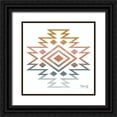 thumbnail image 1 of Rae, Marla 15x15 Black Ornate Wood Framed with Double Matting Museum Art Print Titled - Tranquil Tribal Print 2, 1 of 4