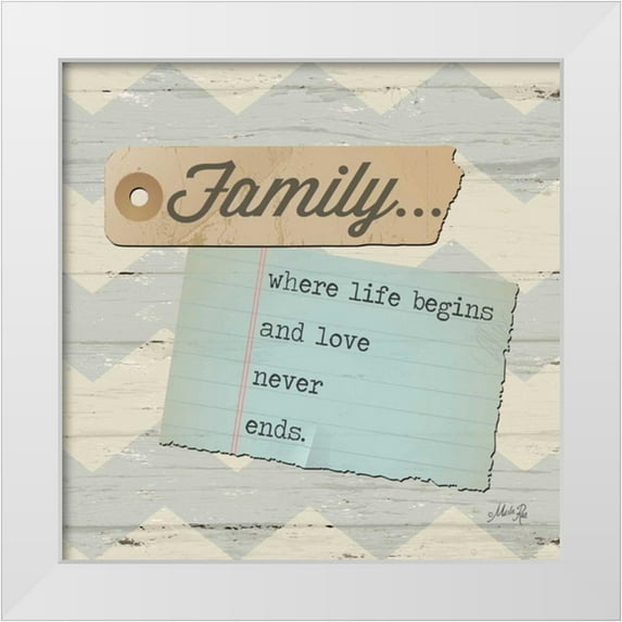 Rae, Marla 15x15 White Modern Wood Framed Museum Art Print Titled - Family...