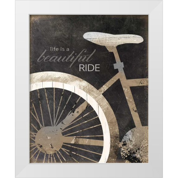 Rae, Marla 15x18 White Modern Wood Framed Museum Art Print Titled - Life is a Beautiful Ride