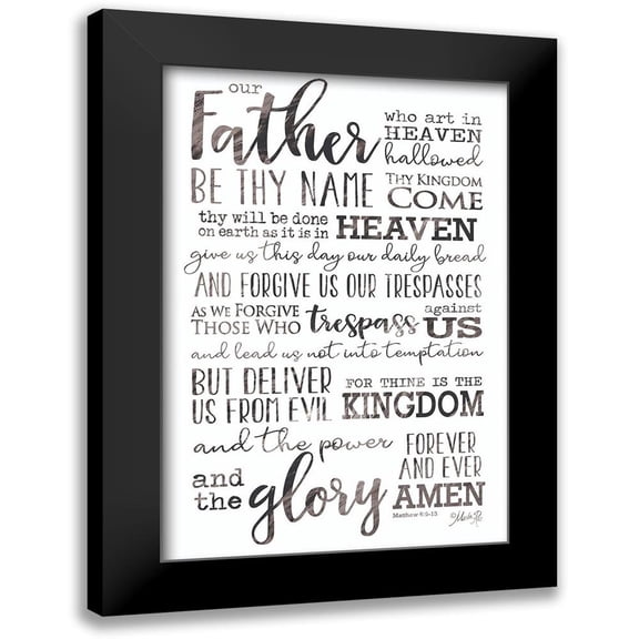 Rae, Marla 17x24 Black Modern Framed Museum Art Print Titled - Our Father