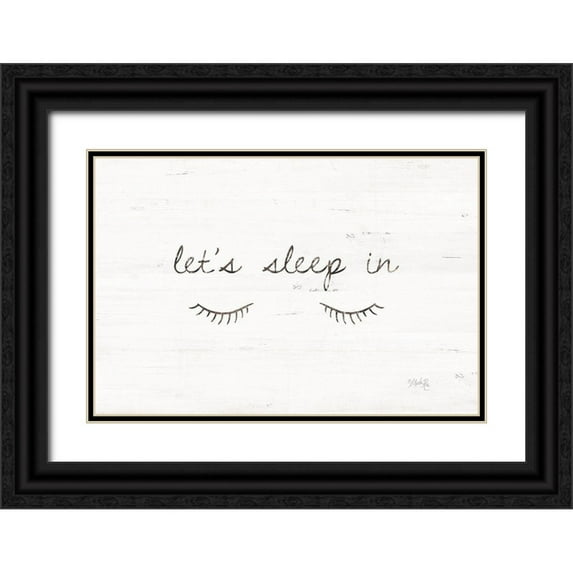 Rae, Marla 18x13 Black Ornate Wood Framed with Double Matting Museum Art Print Titled - Lets Sleep In