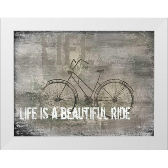 Rae, Marla 18x15 White Modern Wood Framed Museum Art Print Titled - Life is a Beautiful Ride