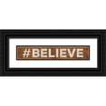 thumbnail image 1 of Rae, Marla 18x6 Black Ornate Wood Framed with Double Matting Museum Art Print Titled - BELIEVE, 1 of 4