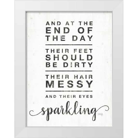 Rae, Marla 19x24 White Modern Wood Framed Museum Art Print Titled - End of the Day
