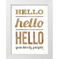 thumbnail image 1 of Rae, Marla 19x24 White Modern Wood Framed Museum Art Print Titled - Hello Hello Hello, 1 of 4