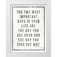 thumbnail image 1 of Rae, Marla 19x24 White Modern Wood Framed Museum Art Print Titled - Two Most Important Days, 1 of 4