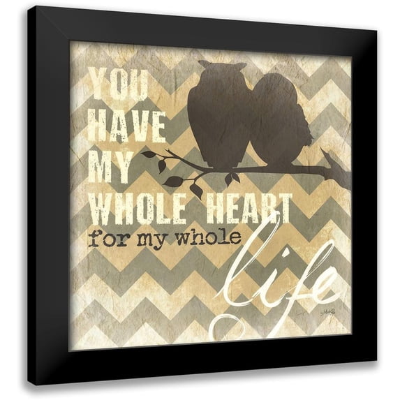 Rae, Marla 20x20 Black Modern Framed Museum Art Print Titled - Whole Heart