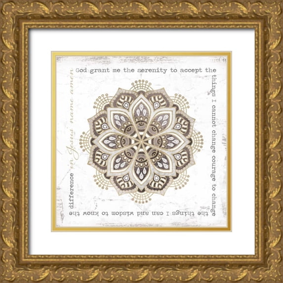 Rae, Marla 20x20 Gold Ornate Wood Framed with Double Matting Museum Art Print Titled - Serenity