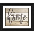 thumbnail image 1 of Rae, Marla 24x19 Black Ornate Wood Framed with Double Matting Museum Art Print Titled - Lets Stay Home, 1 of 4