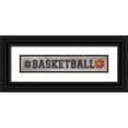 thumbnail image 1 of Rae, Marla 24x7 Black Ornate Wood Framed with Double Matting Museum Art Print Titled - Basketball, 1 of 4