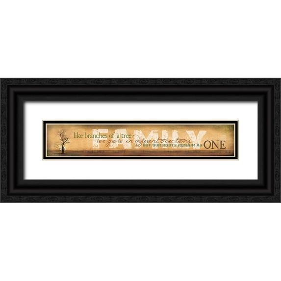 Rae, Marla 24x7 Black Ornate Wood Framed with Double Matting Museum Art Print Titled - Family