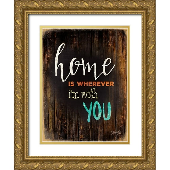 Rae, Marla 25x32 Gold Ornate Wood Framed with Double Matting Museum Art Print Titled - Home Is
