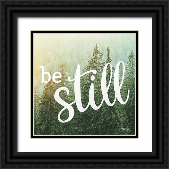 Rae, Marla 26x26 Black Ornate Wood Framed with Double Matting Museum Art Print Titled - Be Still