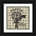 thumbnail image 1 of Rae, Marla 26x26 Black Ornate Wood Framed with Double Matting Museum Art Print Titled - Family Gathers Here, 1 of 4